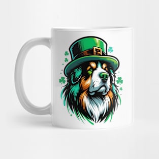 Tibetan Mastiff in Leprechaun Hat: St Patrick's Day Special Mug